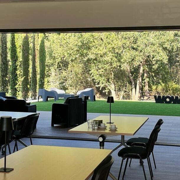 Vue sur le jardin du PAVILLON OCCITAN