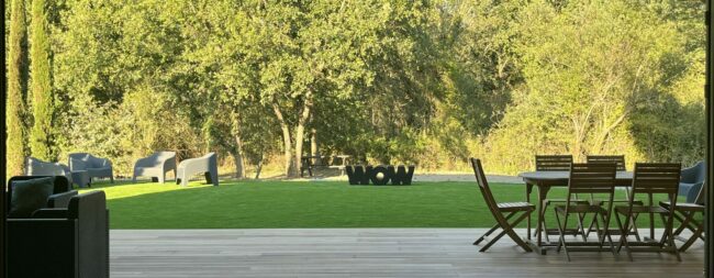 vue panoramique sur jardin